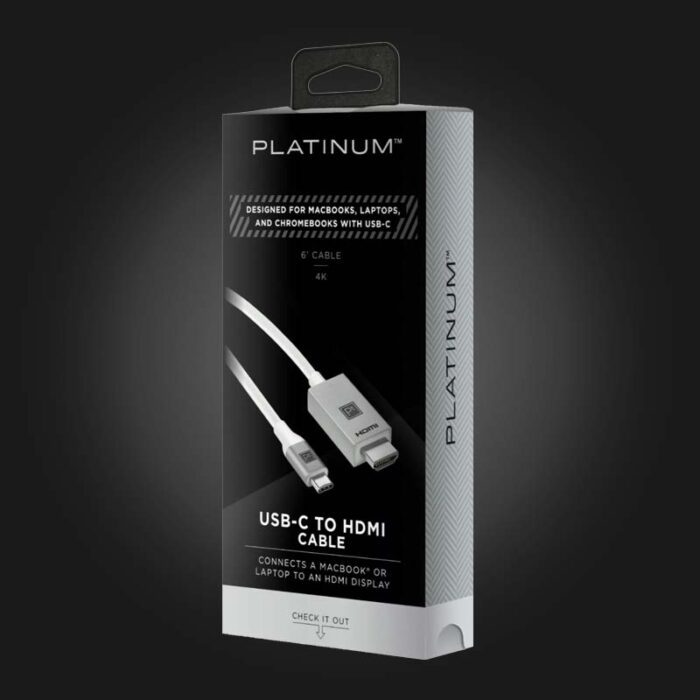 Platinum USB-C to 4K HDMI Cable - Image 1