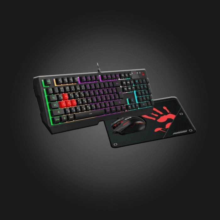 A4tech Bloody B1700 Gaming Bundle Set A4tech Bloody B1700 Gaming Bundle Set Black - Image 1