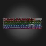 NOXO RETALIATION Mechanical Rainbow Backlit Gaming Keyboard BLUE