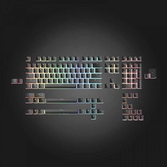 Glorious-Aura-Keycaps-Black Glorious Aura Keycaps Black - Image 1