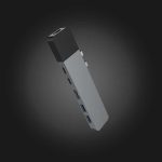 hyperdrive net 6 in 2 usb c hub for macbook pro new grey