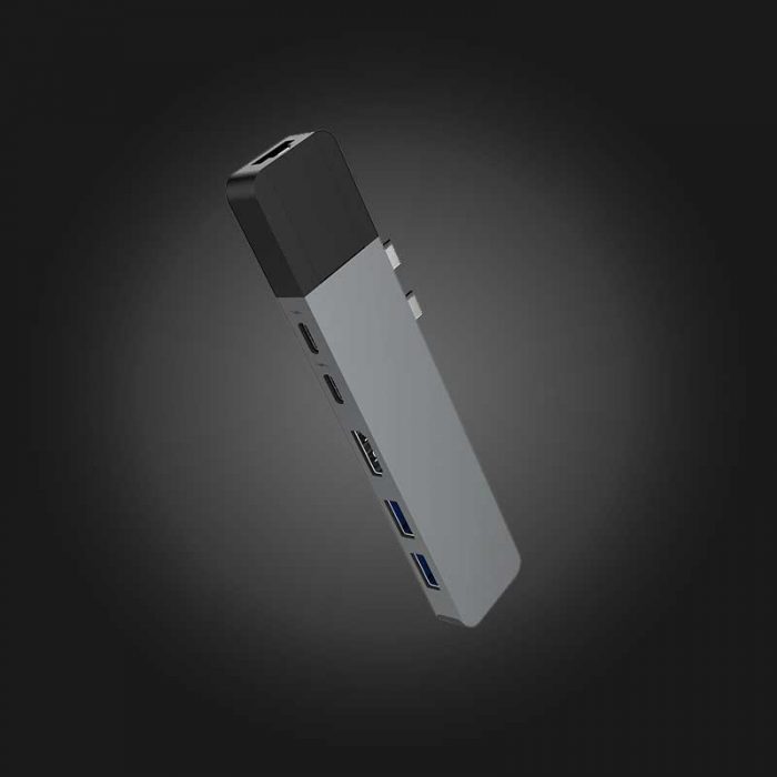 HyperDrive NET 6 in 2 USB - C Hub for MacBook_Space Grey - Image 1