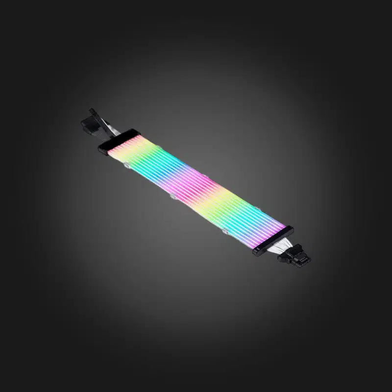 Asiahorse RGB DualSR 16Pin (12VHPWR) 1to1 Black — ქეისის აქსესუარები