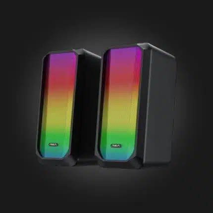 aula n600 rgb gaming desktop speaker 6w black