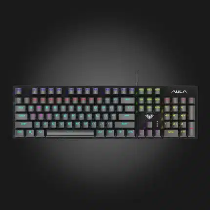 AULA S2022 RGB Wired Mechanical Keyboard Black — კლავიატურა