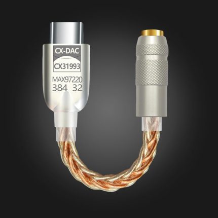 CX31993 MAX97220 Chip DAC Adapter Type C To 3.5mm Converter — გადამყვანი
