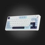 AULA F75 MAX Gasket Wireless Mechanical Keyboard Blue/ White/Dark Purple (Reaper Switch) — კლავიატურა