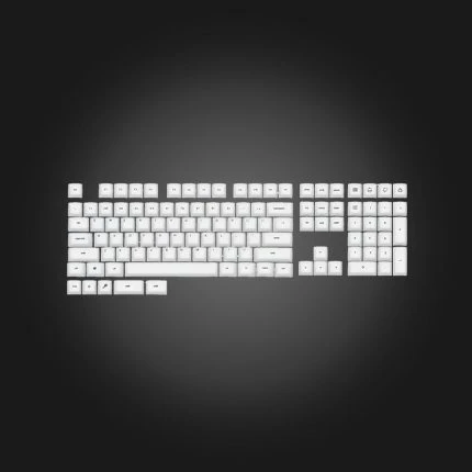 Epomaker AegisSil Silicone Keycap Set White — კლავიატურა