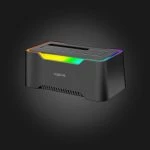 Logilink QP0035 USB-C 3.2 Gen 1 2.5" & 3.5" SATA HDD/SSD RGB Docking Station Black — სხვა აქსესუარები