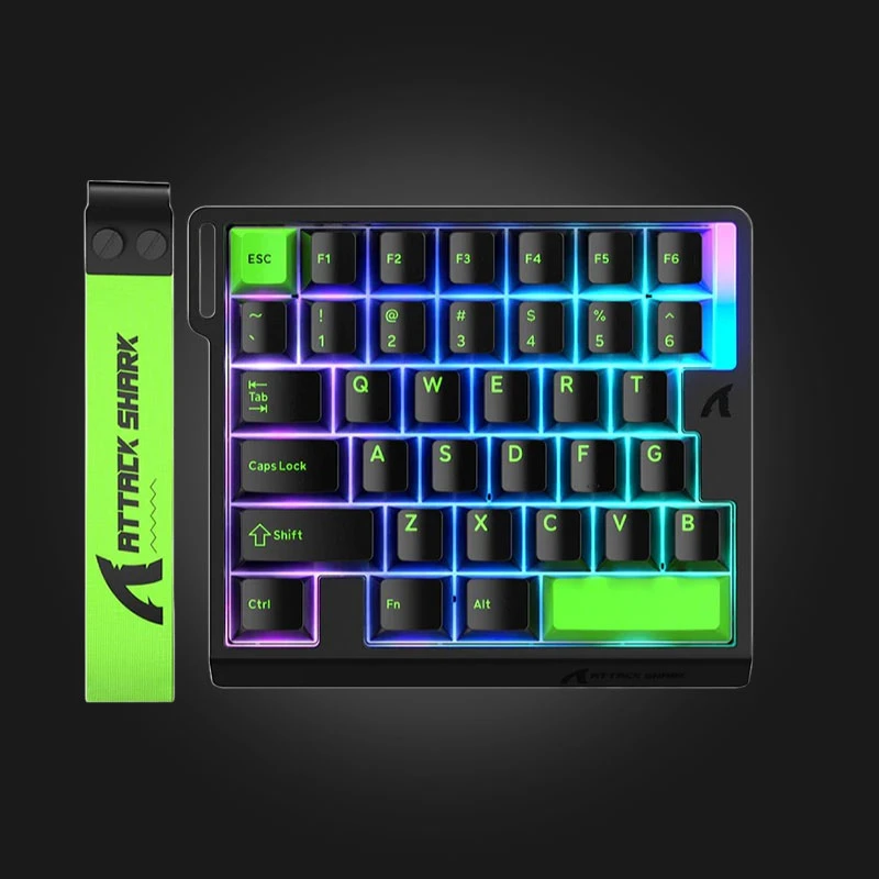 ATTACK SHARK M36 HE One-Handed Magnetic Switch Keyboard (Black) — კლავიატურა