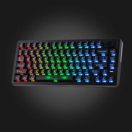 Epomaker HE75 V2 Magnetic Wireless Keyboard Black — კლავიატურა