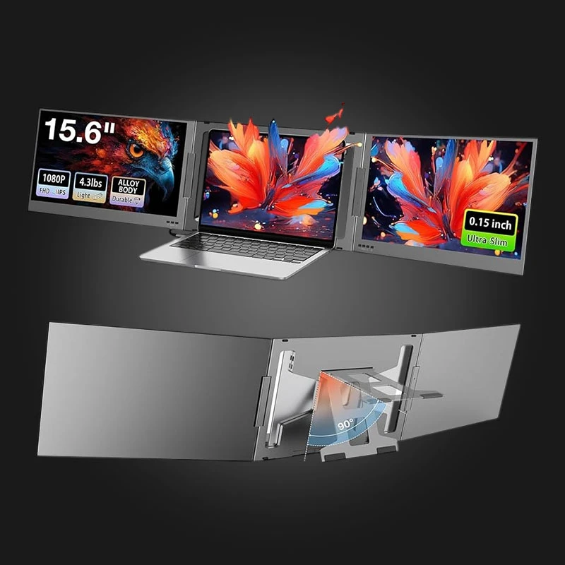 QQH Laptop Screen Extender Silver — მონიტორი