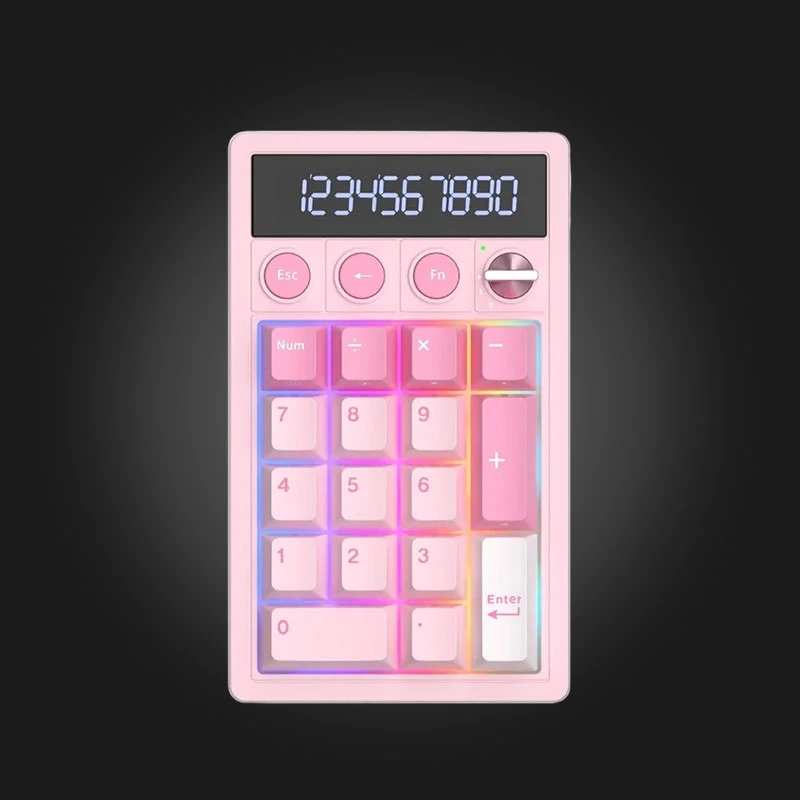 Royal Kludge M20 KeyPad & Calculator Pink — კლავიატურა