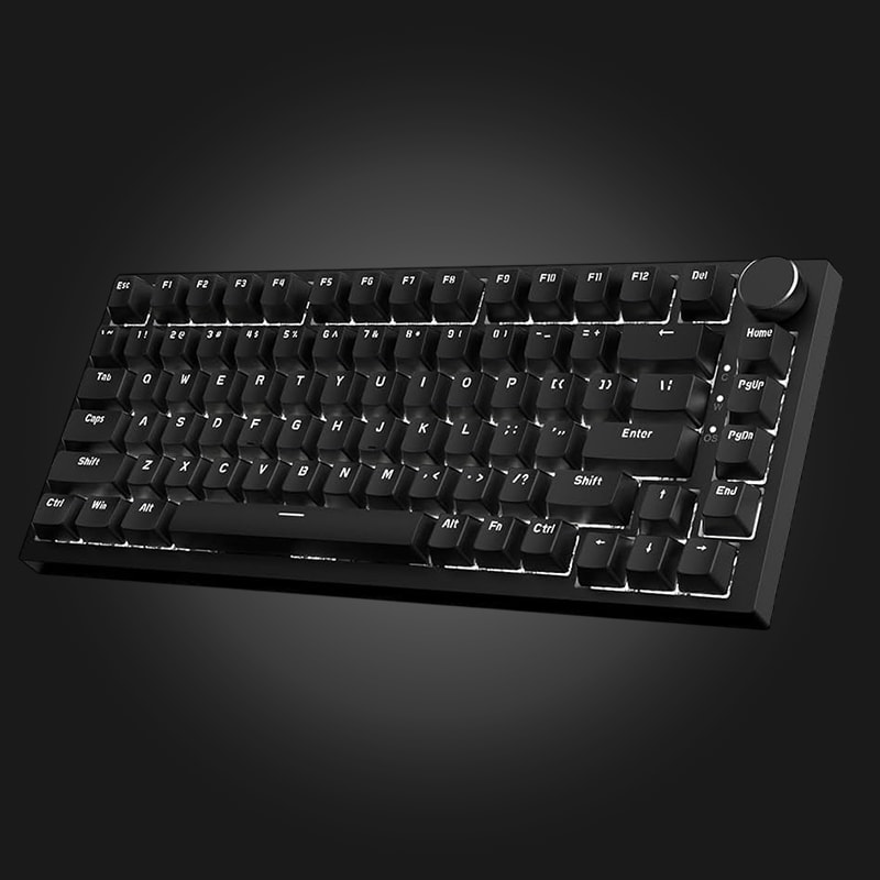 Ajazz-AK820-black Ajazz AK820 Black (Red Switch) - სურათი 1