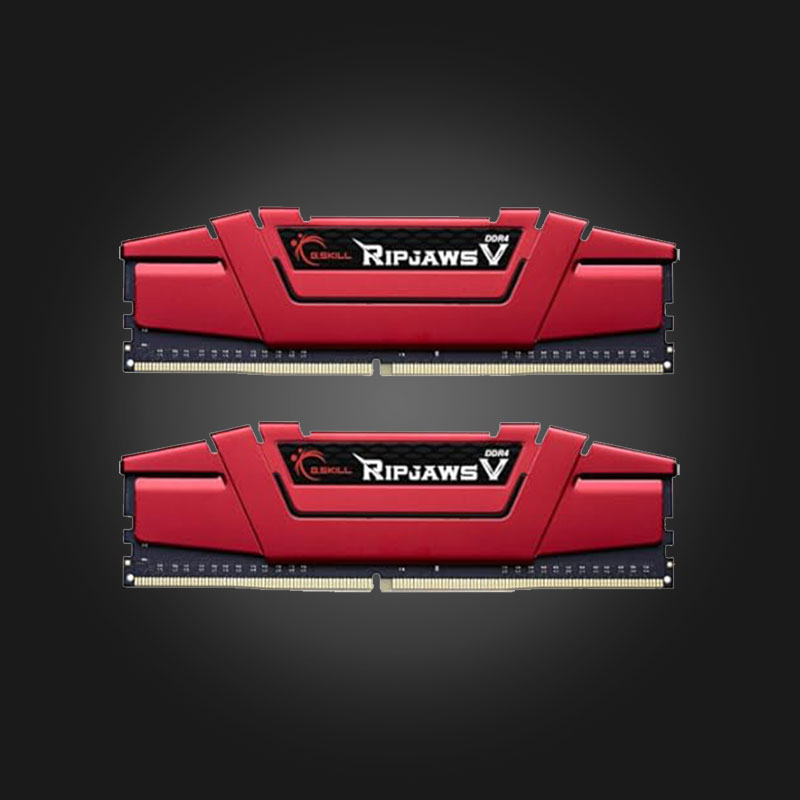 G.Skill-Ripjaws-2x8GB-2400-RED G.Skill Ripjaws 16 GB (2x8GB) DDR4 2400 MT/s - სურათი 1