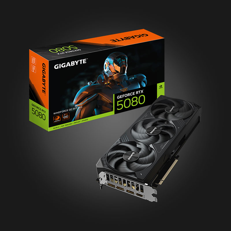 Gigabyte-GeForce-RTX-5080-WINDFORCE-OC-SFF-16GB-(Rev-1.0) Gigabyte GeForce RTX 5080 WINDFORCE OC SFF 16GB — ვიდეო ბარათი