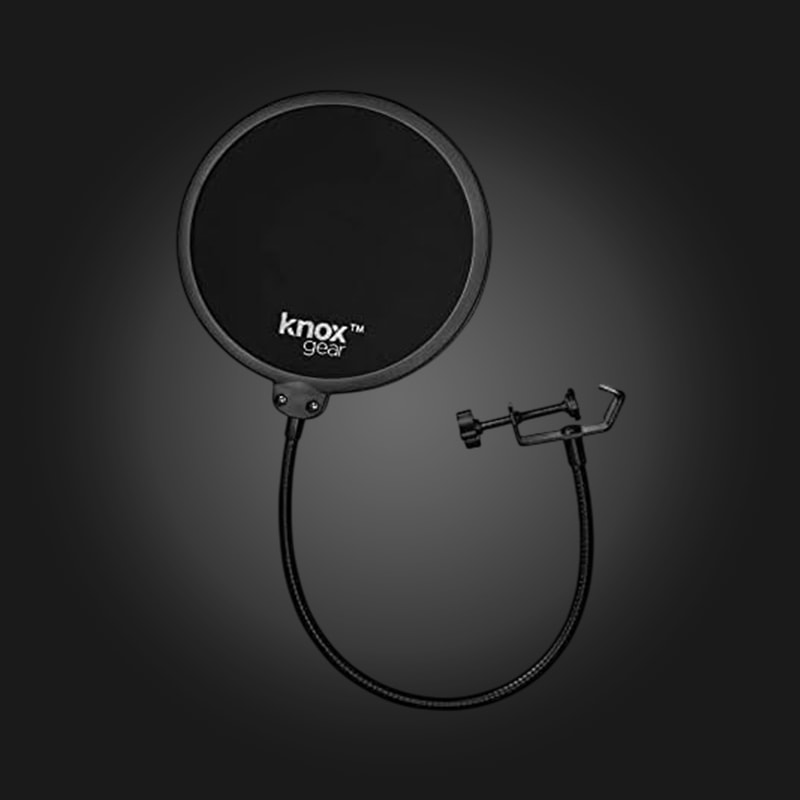 Knox-Gear-Microphone-Pop-Filte Knox Gear Microphone Pop Filter Black — pop filter