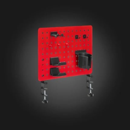 Vertex VX-GPB-02R Gaming Clamp-on Desk Pegboard Red — მაგიდის პეგბორდი