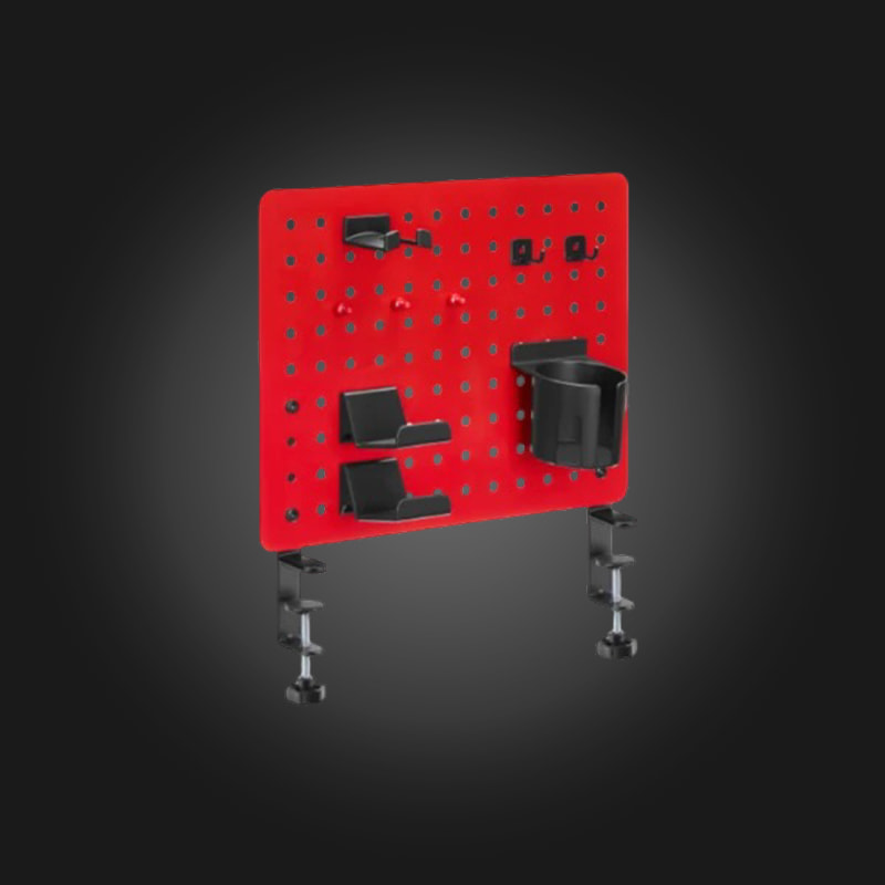 Vertex-VX-GPB-02R-Gaming-Clamp-on-Desk-Pegboard-Red Vertex VX-GPB-02R Gaming Clamp-on Desk Pegboard Red — მაგიდის პეგბორდი