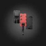 Vertex VX-3PB-03B 3-Piece Desk Mounted Rotating Pegboard Black/Red — მაგიდის პეგბორდი