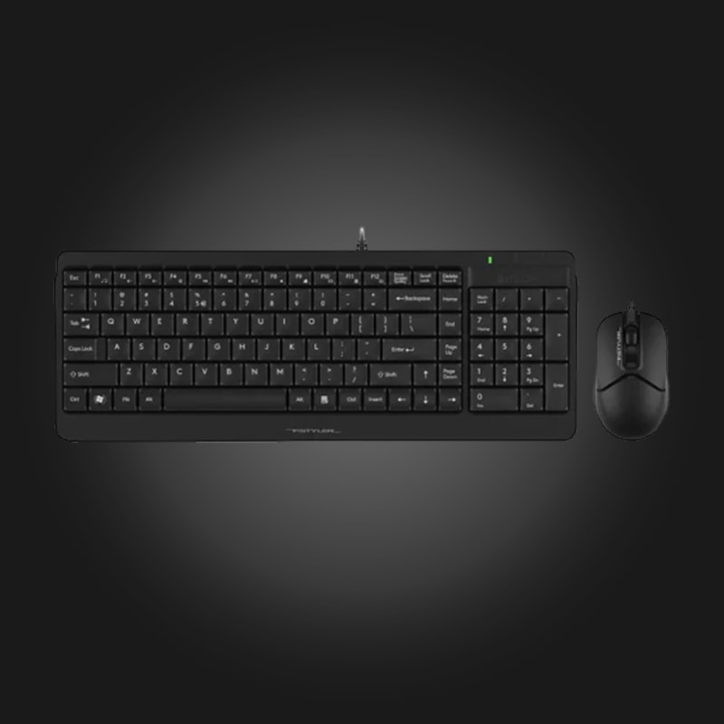 a4tech-fstyler-f1512-black A4Tech Fstyler F1512 2-Section Desktop Set Black — კლავიატურა და მაუსი