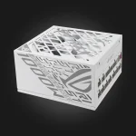 ASUS ROG Strix 1000W Platinum White Edition — three-quarter view