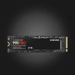 Samsung 990 PRO 2TB NVMe SSD — წინა ხედი