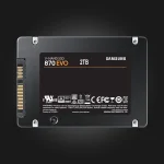 Samsung 870 EVO 2TB SATA III SSD — უკანა მხარე