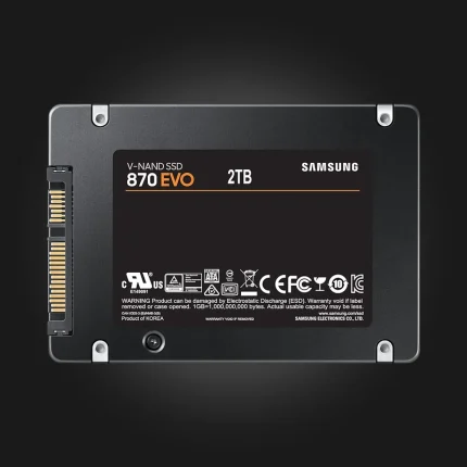 Samsung 870 EVO 2TB SATA III SSD — უკანა მხარე