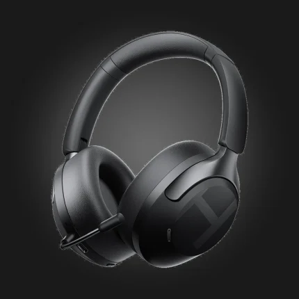 Haylou S40 Black — უსადენო ყურსასმენი წინა რაკურსით
