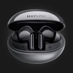 Haylou Flowbuds N55 Black — ყურსასმენები დამტენი ქეისის სხვა რაკურსით