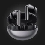 Haylou Flowbuds N55 Black — ყურსასმენები გახსნილ დამტენ ქეისში
