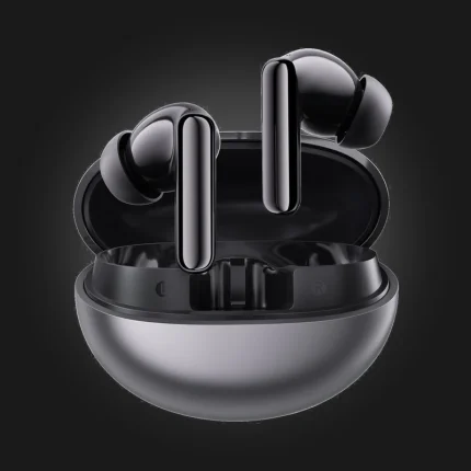 Haylou Flowbuds N55 Black — ყურსასმენები გახსნილ დამტენ ქეისში