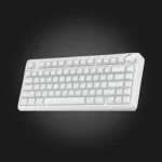 Solakaka A75 Crystal White — კლავიატურა წინა ხედით