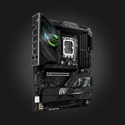 ASUS ROG Strix Z890-F Gaming WiFi motherboard, right-side 45-degree view