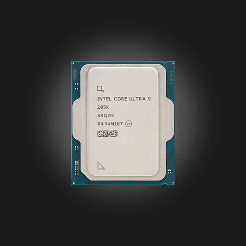 gge-45738-756a96dd11ede1bcb03769d4d3694b7a1a86839c4eeee9fccaa57b140e9f2e62 Intel Core Ultra 9 285K — top view of processor