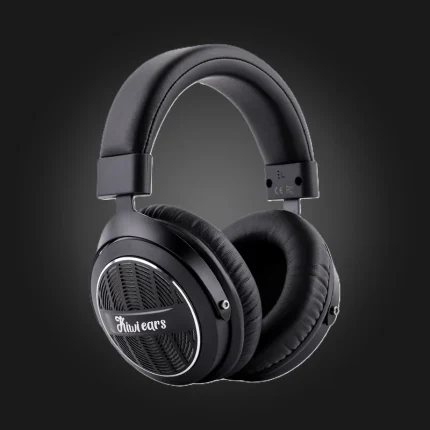 Kiwi Ears Ellipse Black — open-back headphone, front view