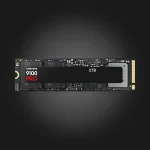 Samsung 9100 PRO 2TB — top view of SSD without heatsink