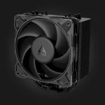 Arctic Freezer 36-S Black — წინა და გვერდითი ხედი ვენტილატორით