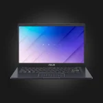 Asus E410KA-CL464 N4500 4GB 64GB 14" Blue — წინა ხედი, ეკრანი და კლავიატურა