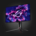 Asus ROG Swift OLED PG27UCDM მონიტორი — კუთხიდან ხედი