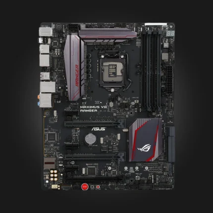 ASUS ROG Maximus VIII Ranger დედაპლატა — ზედა ხედი