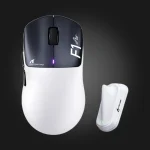 Attack Shark F1 AIR White & Black — მაუსი და თეთრი მიმღები