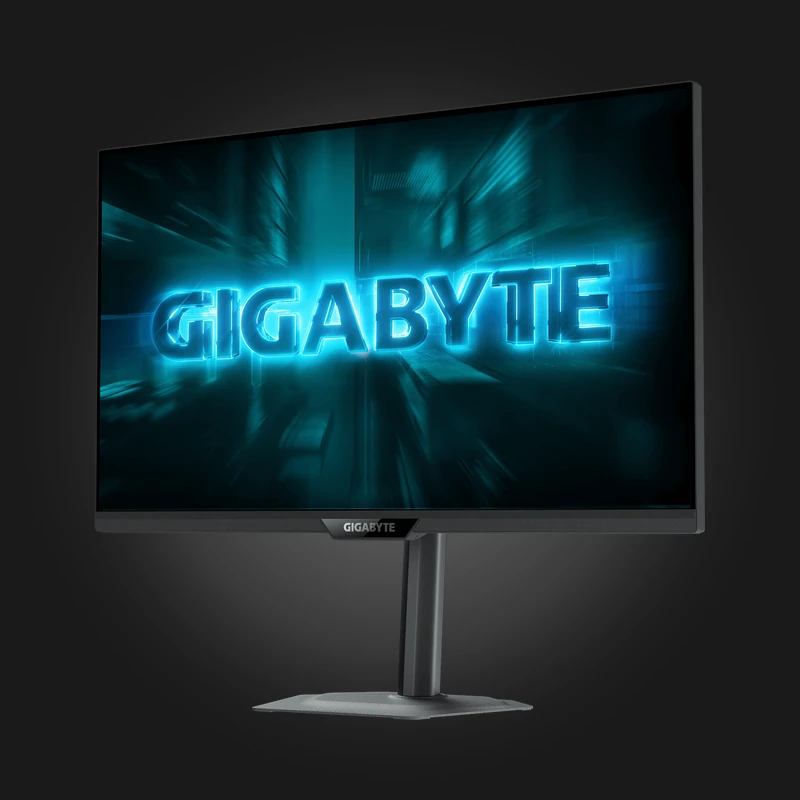 g27q20-front Gigabyte G27Q20 27" 2K 200Hz 0.5ms IPS — წინა ხედი სადგამით
