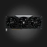 Gainward GeForce RTX 5080 Phoenix GS 16GB — წინა ხედი, სამი ვენტილატორი