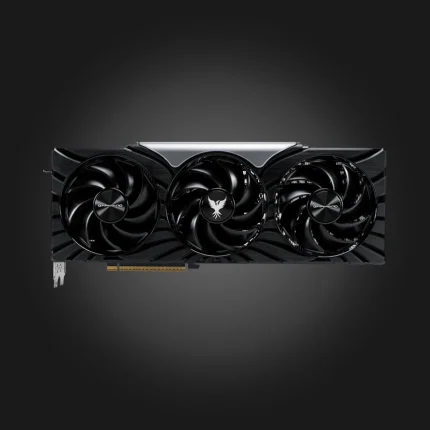 Gainward GeForce RTX 5080 Phoenix GS 16GB — წინა ხედი, სამი ვენტილატორი