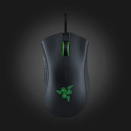 Razer DeathAdder Essential Black — მაუსის ხედი ზემოდან