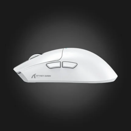 Attack Shark X11 White თეთრი მაუსი — გვერდხედით