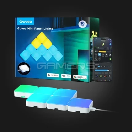 Govee Mini Panel Lights 10pcs — 10 პანელიანი კომპლექტი, ყუთი და აპლიკაცია