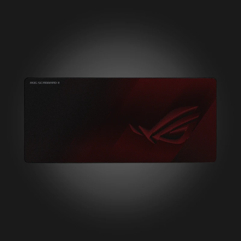gge-46435-3138128aad7da4be6672b48117d381a7cb70b9a28bc57e51cbdbbd92cc6e5c08 ASUS ROG Scabbard II XXL Black/Red მაუსპადი — ზედხედის ფოტო